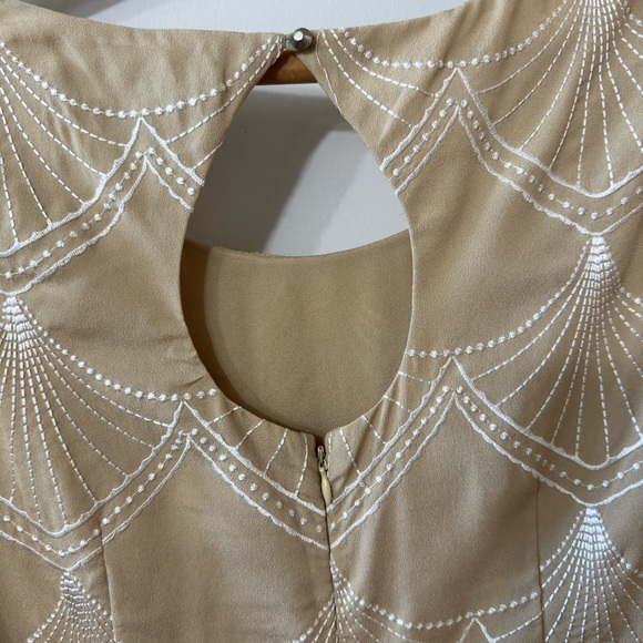 Antonio Melani Classy lined zip dress kaki color excellent preowned sz2 Party - Picture 8 of 16